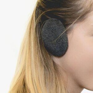 Sprigs Earbags Bandless Ear Warmers/Earmuffs for Winter, Gray, Small